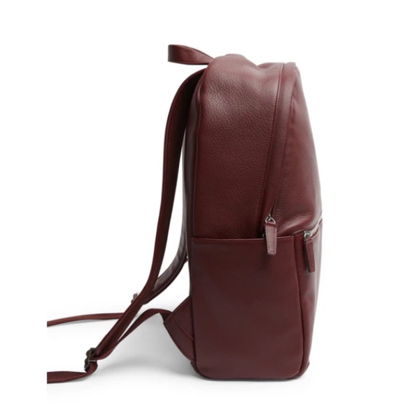 Saks Fifth Avenue Leather Backpack in Bordeaux (Maroon) main image 8